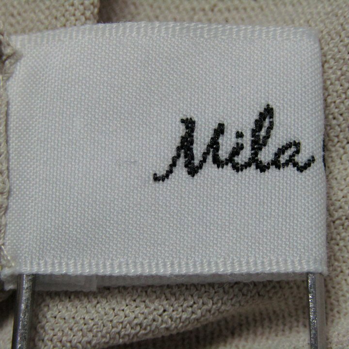 Mila Owen ミラオーウェン ロングカーディガン トップス 長袖 Vネック レディース 1サイズ ベージュ 【中古】 barce-13300861 barce サンプル画像3