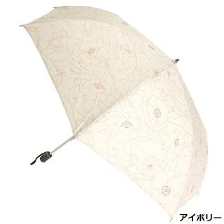 晴雨兼用傘レディース国産日本製日傘雨傘折たたみ傘綿麻生地グリッタープリント傘ファッション雑貨女性用コーデ日焼け対策