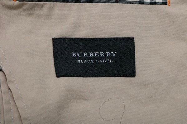 [美品] バーバリーブラックレーベル BURBERRY BLACK LABEL ノバチェック テーラードジャケット メンズ 裏面チェック 3ポケット ベージュ ブランド古着 【中古】