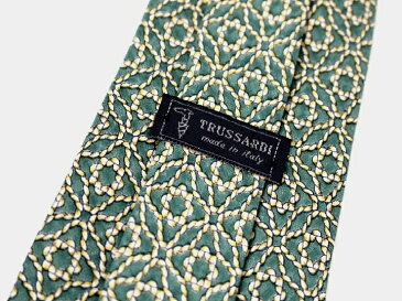1000円 ポッキリ 送料無料 【中古】 ブランド 古着 ネクタイ TRUSSARDI トラサルディ 鎖柄 メンズ プレゼント 【,r34882,】
