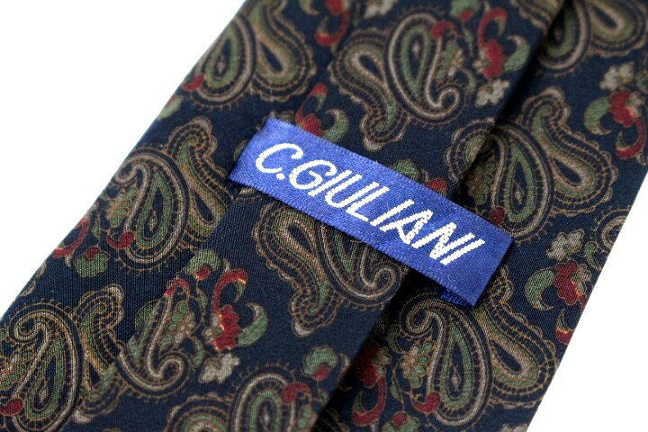 ブランド ネクタイ 【中古】C.GIULIANI ペイズリー 良品 メンズ メンズ プレゼント 【,r36660,】