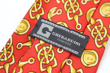 ブランド ネクタイ 【中古】GHERARDINI ゲラルディーニ 総柄 良品 メンズ プレゼント 【,r39294,】