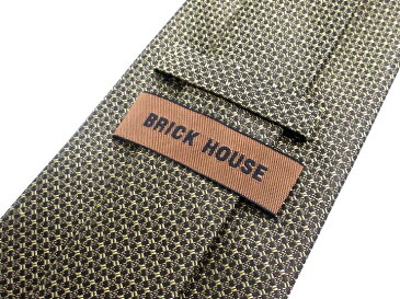 ブランド ネクタイ 【中古】BRICK HOUSE ブリックハウス 総柄 ネクタイ 良品 メンズ プレゼント 【,r56311,】