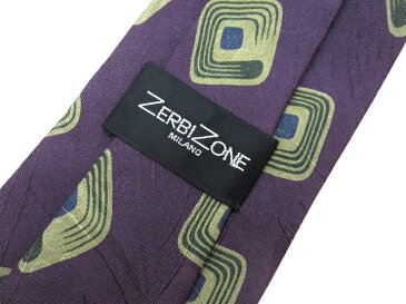 ブランド ネクタイ 【中古】ZERBIZONE ザービゾン 総柄 ネクタイ 良品 メンズ プレゼント 【,r63799,】