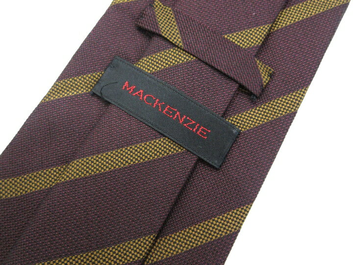 ブランド ネクタイ 【中古】MACKENZIE マッケンジー ストライプ柄 ネクタイ 良品 メンズ プレゼント 【,r64512,】