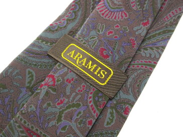 ブランド ネクタイ 【中古】ARAMIS アラミス 花柄 ネクタイ 良品 メンズ プレゼント 【,r75262,】