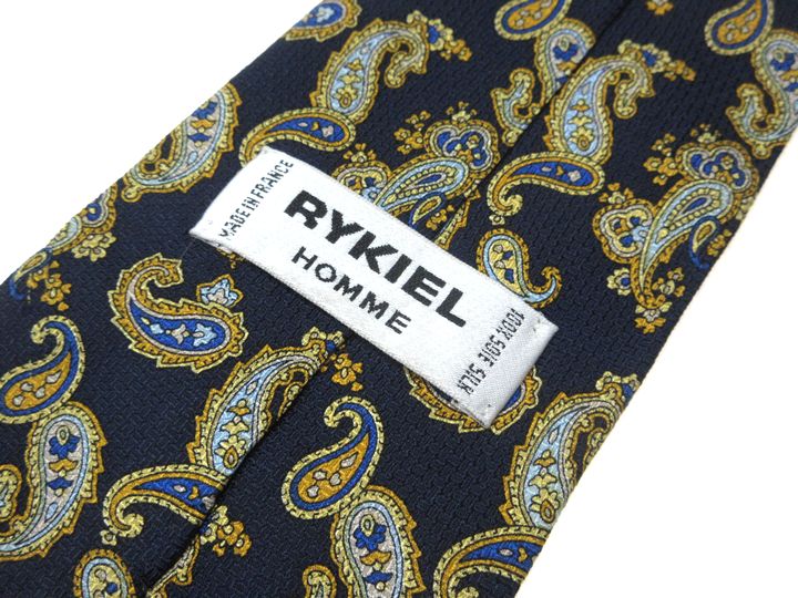 ブランド ネクタイ 【中古】RYKIEL HOMME リキエル オム ペイズリー柄 ネクタイ 良品 メンズ プレゼント 【,r79394,】