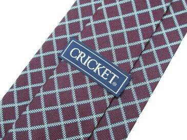 1000円 ポッキリ 送料無料 【中古】 CRICKET クリケット 格子柄 ブランド 古着 ネクタイ良品 メンズ プレゼント