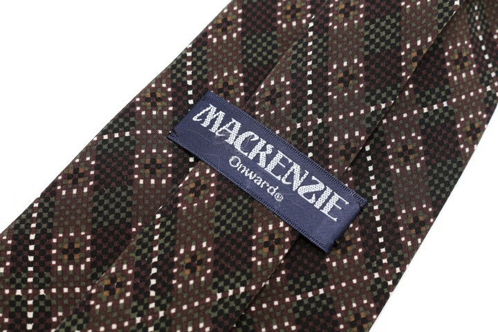 ブランド ネクタイ 【中古】MACENZIE マッケンジー 総柄 ブランド ネクタイ 良品 メンズ プレゼント ※沖縄送料別途要