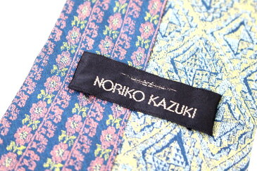 ブランド ネクタイ 【中古】NORIKO KAZUKI ノリコ カズキ 和柄 総柄 メンズ プレゼント 【,r16506,】