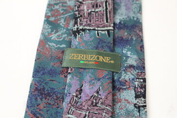 ブランド ネクタイ 【中古】ZERBIZONE 総柄 メンズ プレゼント 【,r2500,】
