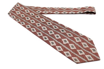 ピエールカルダン pierre cardin 縦ストライプ柄 ストライプ柄 ブラウン 茶 シルク ブランド ネクタイ 送料無料 【中古】【美品】