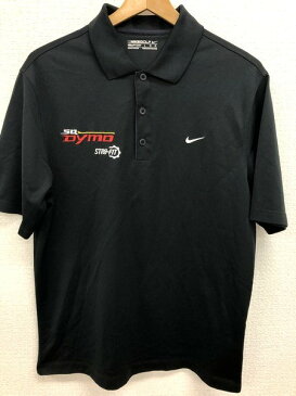 [良品] ナイキゴルフ NIKE GOLF Lサイズ ワンポイント 半袖 ポロシャツ ロゴ カジュアル トップス ゴルフ GOLF メンズ服 Dymo ブラック ブランド古着 【中古】