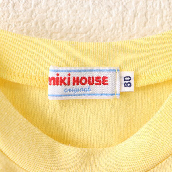 ミキハウス MIKIHOUSE 80サイズ キャラクター Tシャツ 半袖 女の子 子ども キッズ うさこちゃん イエロー ブランド古着 【中古】