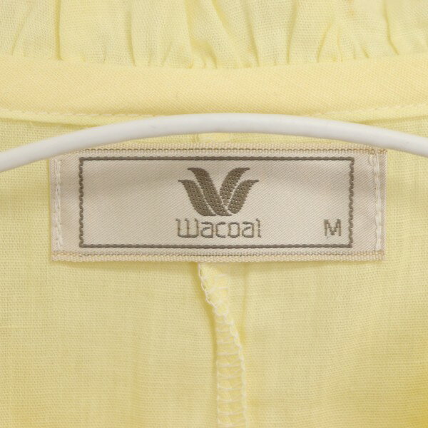 [新品/未使用] ワコール Wacoal Mサイズ 花柄 寝間着 レディース パジャマ パーソナルウェア 長袖 イエロー ブランド古着 【中古】