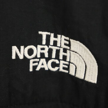 ノースフェイス THE NORTH FACE S/Pサイズ ワンポイント フリースジャケット メンズ ジップアップ ハイネック ロゴ アウター ブラック ブランド古着 【中古】