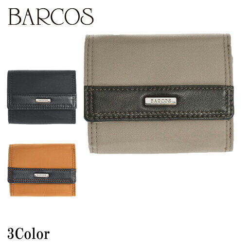 BARCOS ナイロン3つ折り財布 レディース 全3色 ONESIZE バルコス BARCOS ナイロン3つ折り財布 レディース 全3色 ONESIZE バルコス