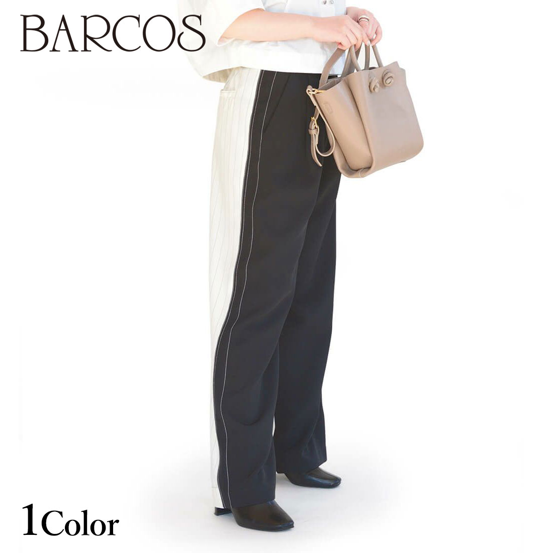 Rakuten - BARCOS 後ろストライプバイカラーパンツ レディース 全1色 ONESIZE バルコス