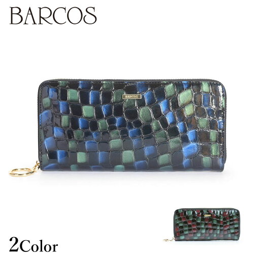 BARCOS 配色ステンドガラスレザーラウンド型財布 レディース 全2色 ONESIZE バルコス BARCOS 配色ステンドガラスレザーラウンド型財布 レディース 全2色 ONESIZE バルコス