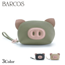 BARCOS 豚モチーフポーチ レディース 全3色 ONESIZE バルコス