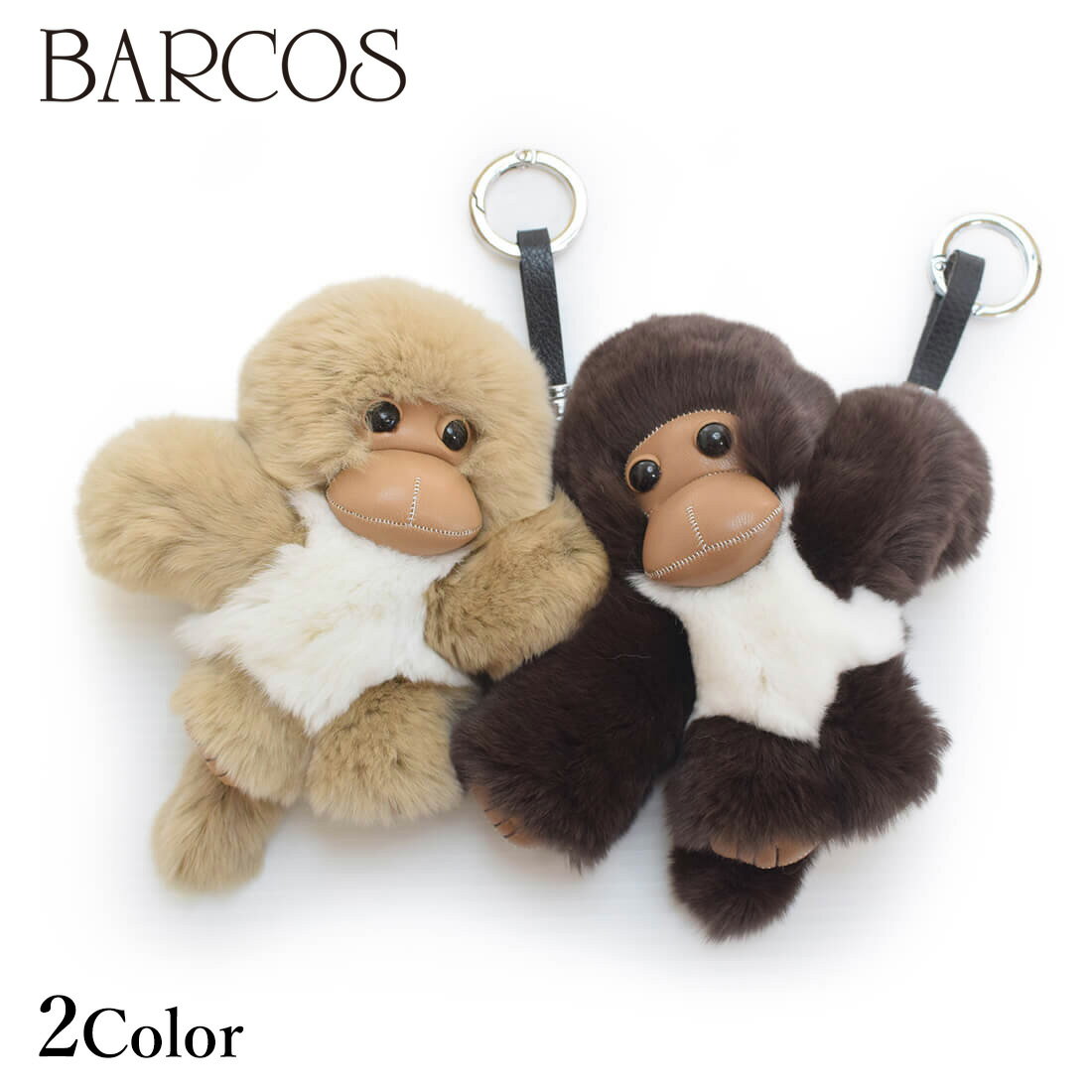 BARCOS アニマルチャーム モンキー レディース 全2色 ONESIZE バルコス