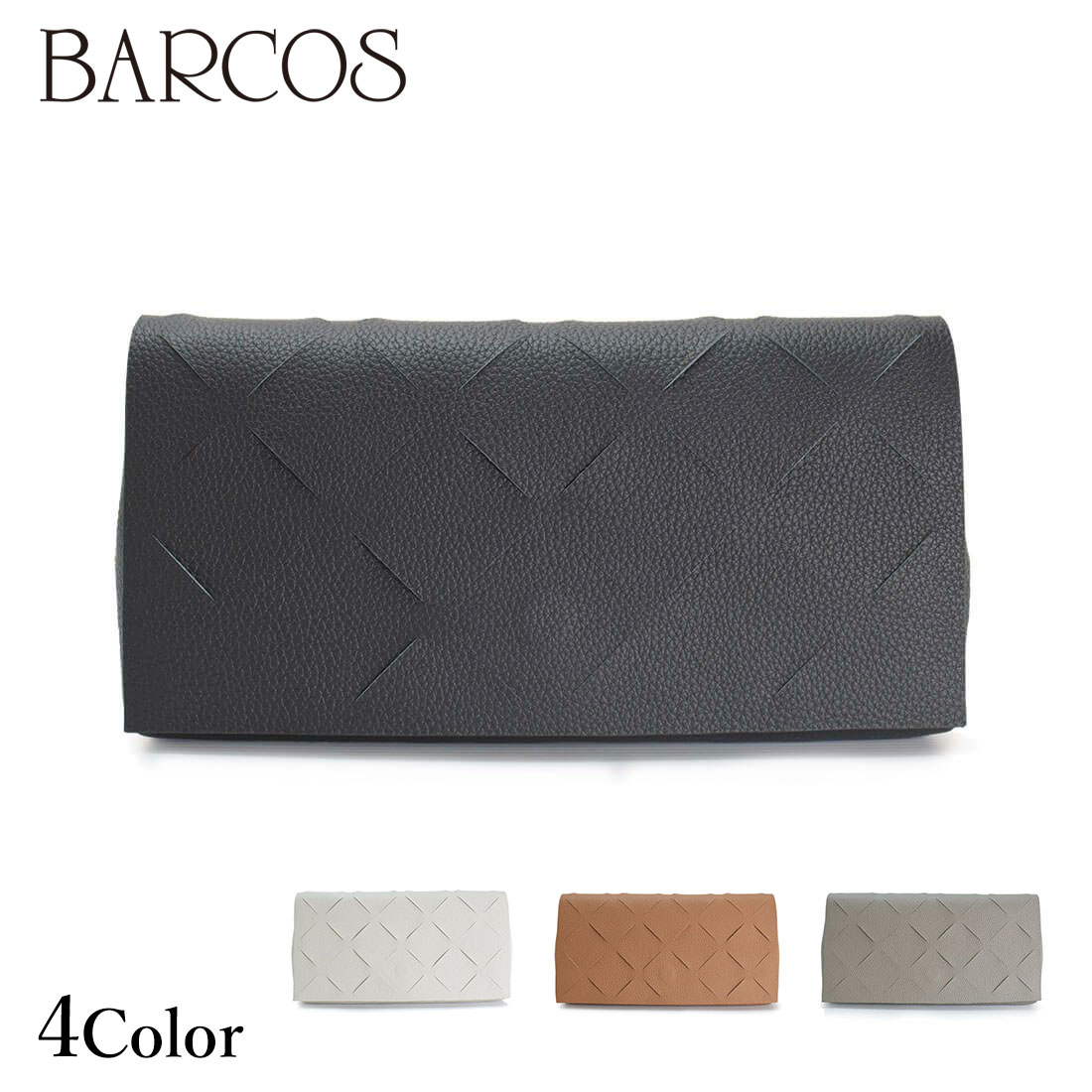 BARCOS カットデザインレザークラッチバッグ レディース 全4色 ONESIZE バルコス