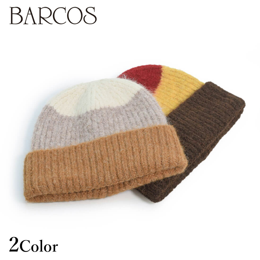 Rakuten - BARCOS 配色ニット帽 レディース 全2色 ONESIZE バルコス