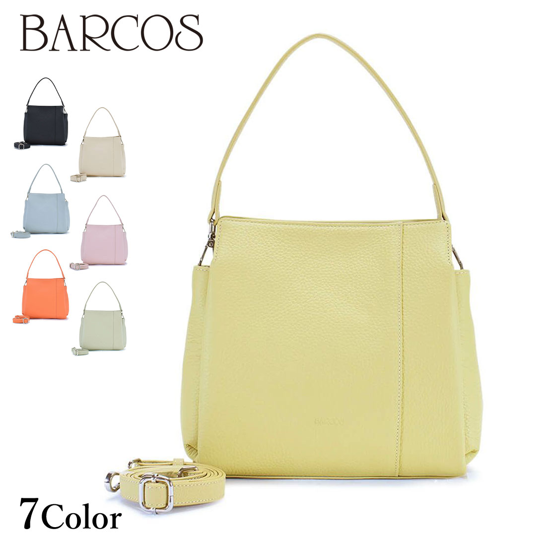 BARCOS 2wayレザーハンドバッグ レディース 全7色 ONESIZE バルコス