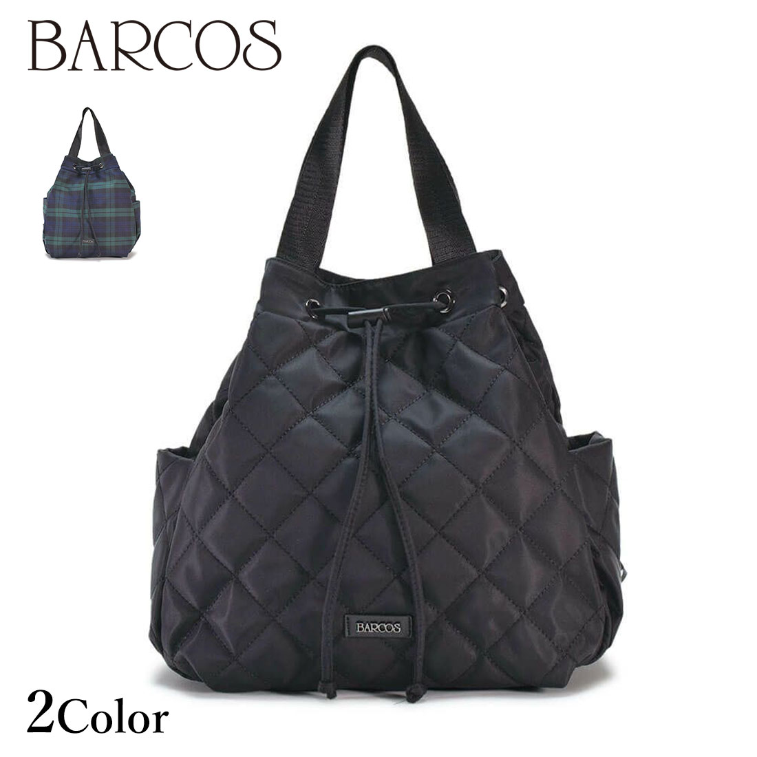 BARCOS 巾着デザイン軽量リュック レディース メンズ 全2色 ONESIZE バルコス