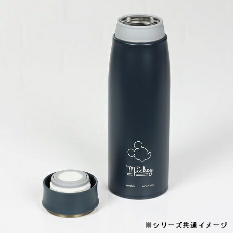水筒 ディズニー ボトル 直飲み MPパーソナルボトル 450ml ミニーマウス / ラインアート MA-2344 かわいい おしゃれ 熱中症予防 水分補給 真空断熱 保温 保冷 キャプテンスタッグ