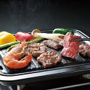 焼肉 グリル 34×29cm 角型 マーブルダイヤモンドコート HB-6318 カセットコンロ専用 焼肉プレート ふっ素樹脂加工 こびりつきにくい 鉄板 オイル...