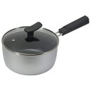 片手鍋 18cm IH対応 ふっ素加工 ガラス蓋付 chiiino チーノ HB-6561 オール熱源対応 パール金属 新生活