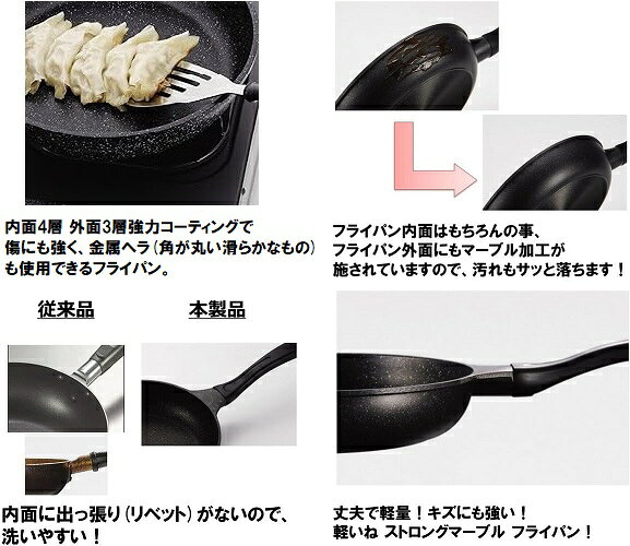 軽いね フライパン 深型 28cm いため鍋 ...の紹介画像2