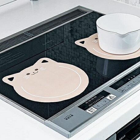 保護シート IHクッキングヒーター用 プロテクトシート 21×22cm ねこ 猫 2枚入 HB-6799 IH マット 汚れ..