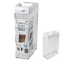 横置き 冷水筒 ピッチャー 2.5L ドアポケットにぴったり 冷水ポット シームレス栓 ホワイト DD-8015 洗いやすい パッキン 一体型 麦茶ポット 縦置き スリムジャグ ウォーターピッチャー 水差し スクエア おしゃれ パール金属