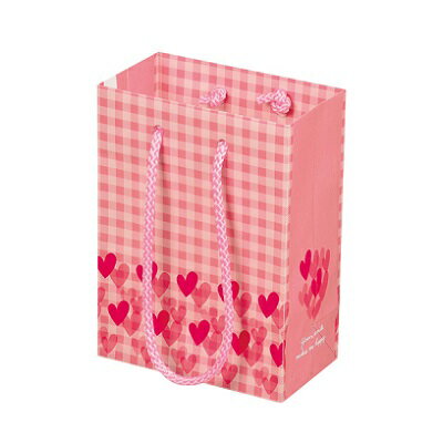ギフト ラッピング 紙袋 お菓子袋 ベイクベイク 手さげバッグ ハート 紙製 1枚 D-6451 プレゼント ギフトバッグ かわいい バレンタイン 贈り物 パー...