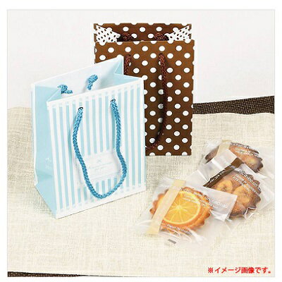 【 SALE 】ギフト ラッピング 紙袋 お菓子袋 ベイクベイク 手さげバッグ ドット 紙製 1枚 D-6453 ホワイトデー プレゼント ギフトバッグ 小さめ ラッピング袋 かわいい 小分け バレンタイン パール金属 限定数量特価