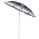 ビーチパラソル UVカット ボヘミア パラソル 200cm B&W UD-65 キャンプ 海 ベランダ 日除け バーベキュー 熱中症対策 ボヘミアン柄 キャプテンスタッグ 同梱不可