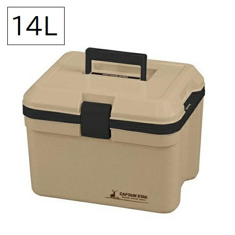 Rakuten - クーラーボックス 14L ベージュ シャルマン UE-87 保冷バッグ ケース ベルト付き コンパクト キャンプ ピクニック キャプテンスタッグ 同梱不可