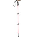 登山 トレッキングポール 杖 トレッキングステッキ 3段 軽量 80〜110cm 1本 CSI-002 レッド FEEL BOSCO UM-2301 スライド ...