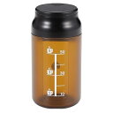 コーヒー 計量 キャニスター ミニ 容器 UW-3584 コーヒー豆 計量スプーン不要 保存容器 メモリ付き 珈琲 キャンプ コーヒーメジャー キャプテンスタッグ