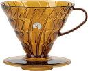 HARIO×キャプテンスタッグ コーヒードリッパー アンバー V60 1~4杯用 UW-3575 珈琲 コーヒー ドリップ キャンプ(3)