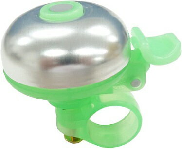 【ブラックフライデー P2倍】自転車 ベル スケルトンベル グリーン オッフル Y-4595 かわいい サイクリング キャプテンスタッグ 限定数量特価