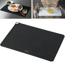 シリコーンシート マット 26.5×38cm 滑り止め 汚れ防止 食洗機対応 TOUCH ブラック CC-1536 調理 シリコンマット シリコンシート 傷 防止 大理石 シンク ステンレス 洗える キッチンマット まな板 下シート パール金属 母の日 ギフト 限定数量特価