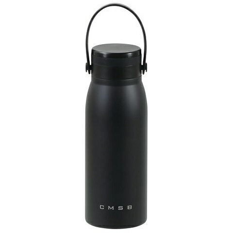 水筒 炭酸対応 炭酸も使える マグボトル 600ml ブラック HC-48 スポーツドリンク対応 保冷用 真空断熱 ハンドル付き ステンレス ボトル パール金属