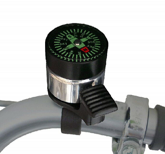 【ブラックフライデー P2倍】自転車 ベル コンパスベル ミニ CP Y-4525 コンパス 方角 方位 キャプテンスタッグ 限定数量特価