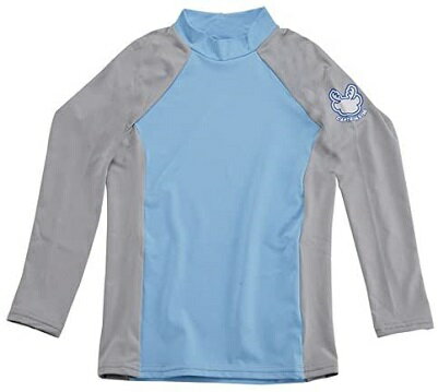\ 在庫処分 / UVカット ラッシュガード キッズ 子供用 水着 長袖 Sサイズ ブルー ME-1264 紫外線対策 日焼け防止 キッズ ラッシュガード 子供...