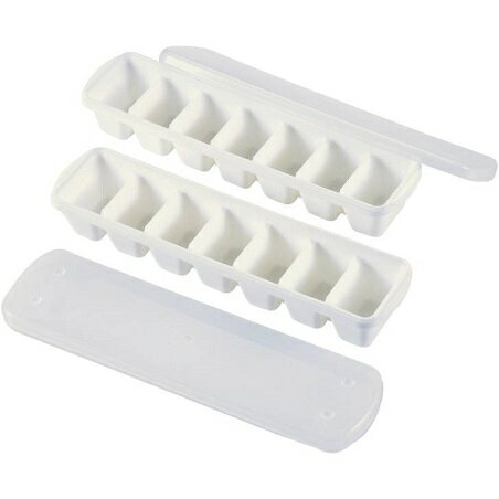 製氷器 製氷皿 蓋付 スリム アイストレー 7個取り 2個入 クールランド H-5234 製氷トレー ブロックアイス 大きい 溶けにくい 熱中症対策 暑さ対策 パール金属