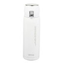 水筒 軽量 ワンタッチ マグボトル 500ml ホワイト カフェマグポーター HB-4760 おしゃれ ステンレスボトル パール金属 直飲み 保冷 保温(3)
