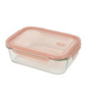 耐熱ガラス 保存容器 長方形 1400ml バルブ付 ディッシュプラス HB-5962 食品保存 電子レンジ オーブン 対応 冷凍 保存 作り置き おかず 常備...